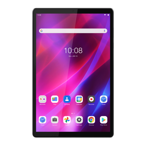 Lenovo Tab K10 Guia Del Usuario