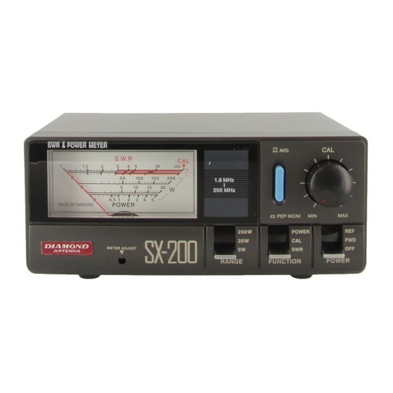 Diamond Antenna SX-200 Manual Del Usuario