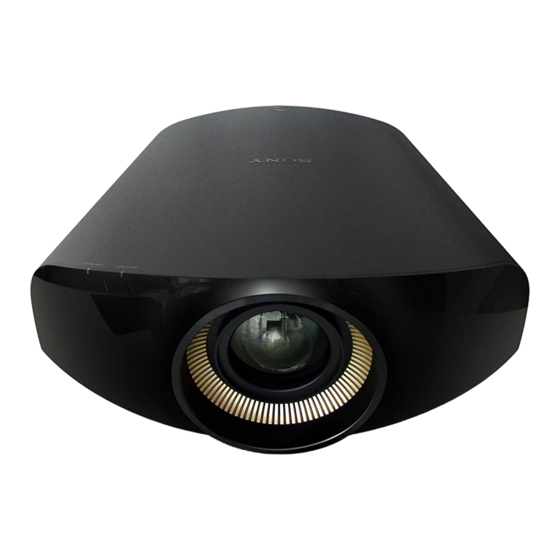 Sony VPL-VW1000ES Manual De Instrucciones
