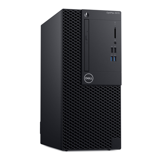 Dell OptiPlex 3070 Tower Configuración Y Especificaciones