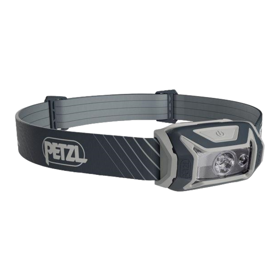 Petzl TIKKA CORE Manual De Instrucciones