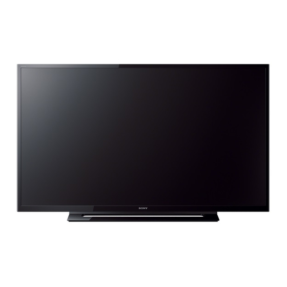 Sony BRAVIA KDL-40R354B Manuales