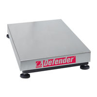 Ohaus Defender Serie Manual Del Usuario