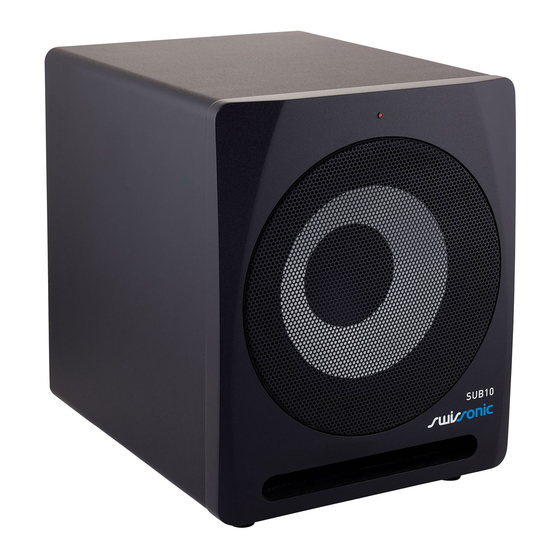thomann Swissonic SUB10 Manual De Instrucciones