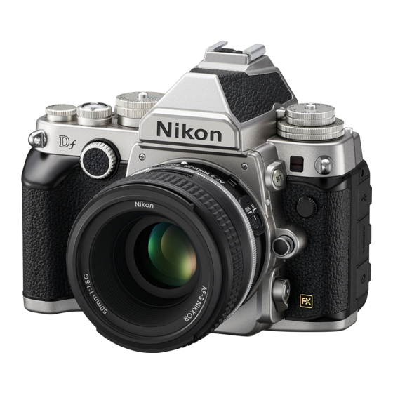 Nikon Df Manual Del Usuario