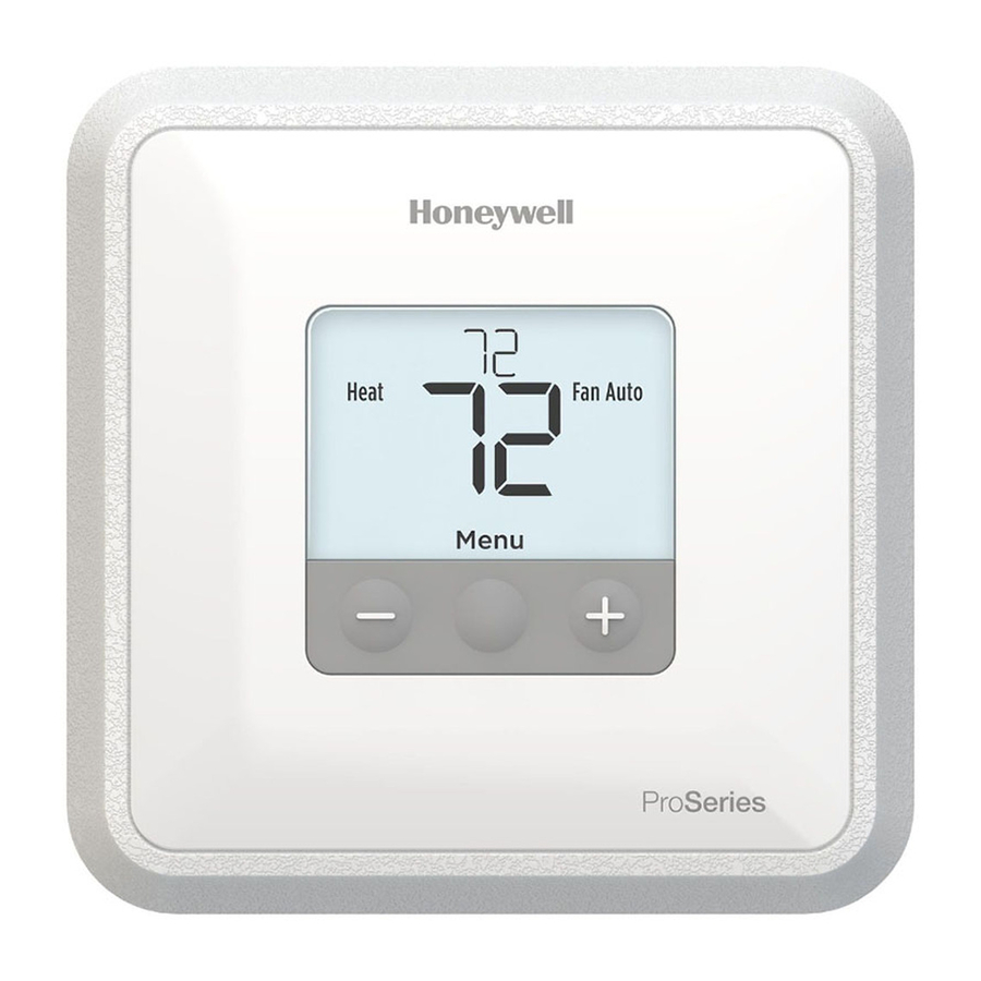 Honeywell Home T1 Pro Manual De Instrucciones