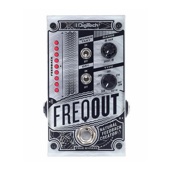 DigiTech FREQOUT Manual Del Usuario