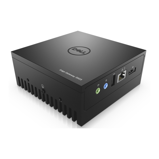 Dell Edge Gateway 3003 Manual De Instalación Y Funcionamiento