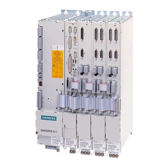 Siemens SIMODRIVE 611 Instrucciónes De Puesta En Marcha