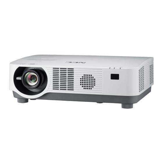 NEC P502HL-2 Manual Del Usuario