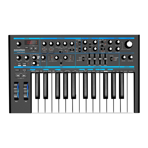 Novation BASS STATION II Guia Del Usuario