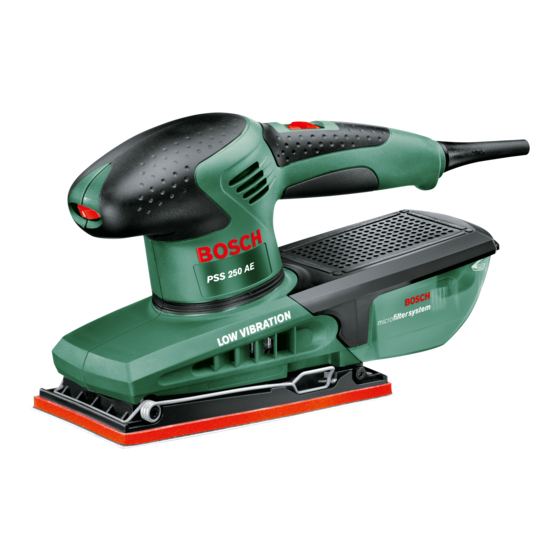 Bosch PSS 250 AE Manuales
