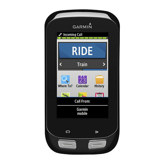 Garmin Edge 1000 Guia De Inicio Rapido