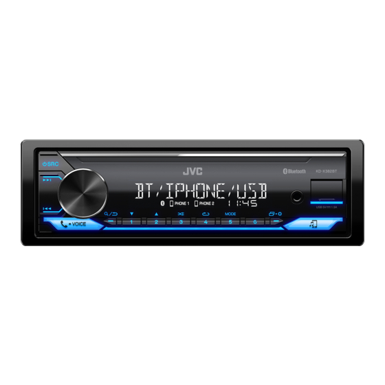 JVC KD-X382BT Manual De Instrucciones