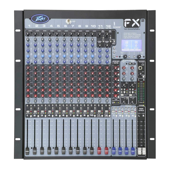 Peavey FX 2 Serie Manuales