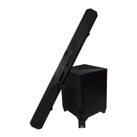 Sony HT-CT260 Manual De Instrucciones