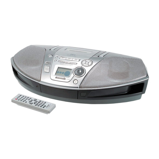 Panasonic RX-ES29 Instrucciones De Funcionamiento