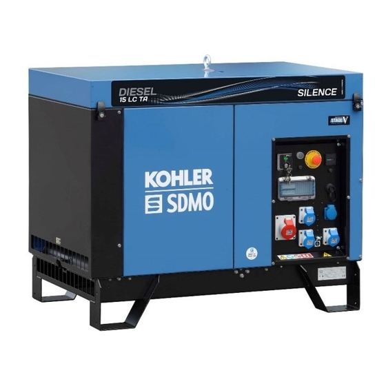 Kohler SDMO 10000 LC A SILENCE C5 Manuales