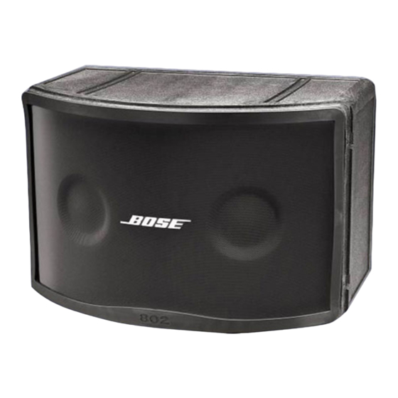 Bose Panaray 802 III Serie Guia De Instalacion