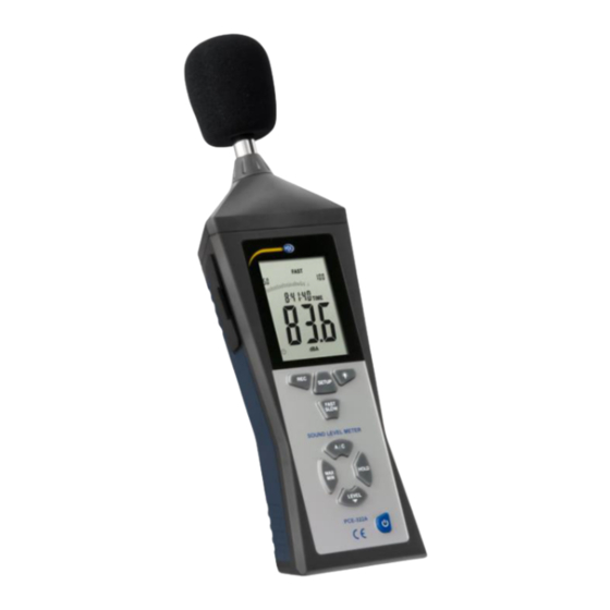 PCE Instruments PCE-322A Manual De Instrucciones