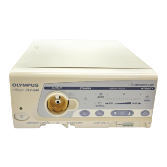Olympus VISERA CLV-S40 Instrucciones