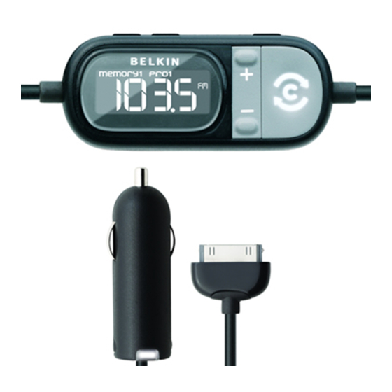 Belkin TuneCast Auto Manuales