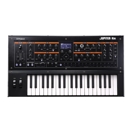 Roland JUPITER-Xm Manual Del Usuario