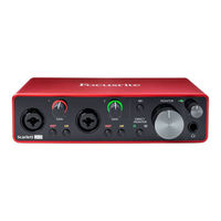 Focusrite Scarlett 2i2 Studio Guia Del Usuario