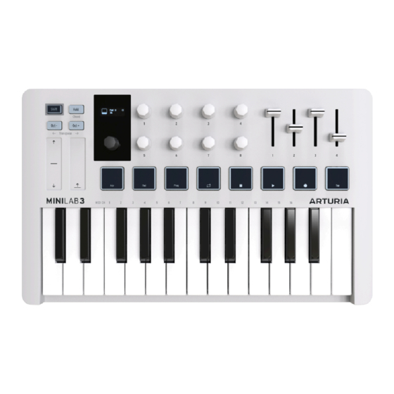 Arturia MINILAB 3 Manual De Usuario