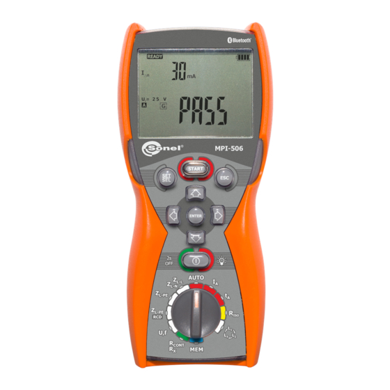 Sonel MPI-506 Manual De Uso