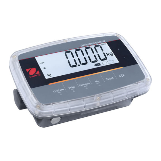 OHAUS Defender 6000 Manual De Instrucciones