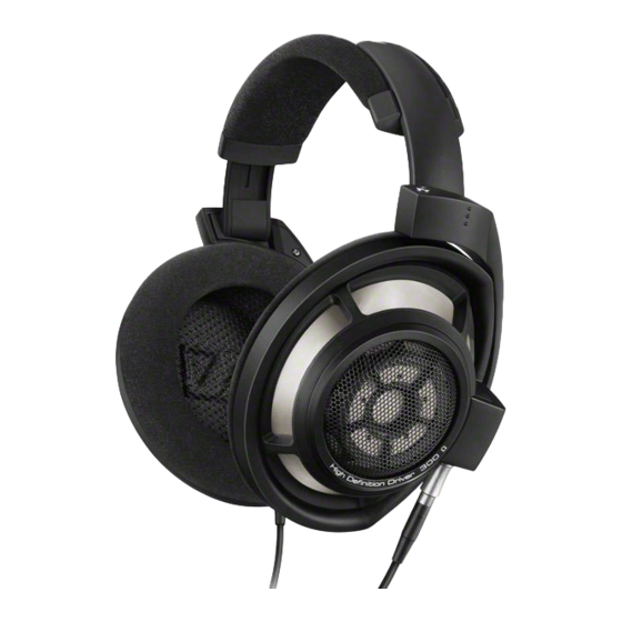 Sennheiser HD 800 S Instrucciones De Manejo