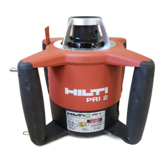 Hilti PRI 2 Manual De Instrucciones