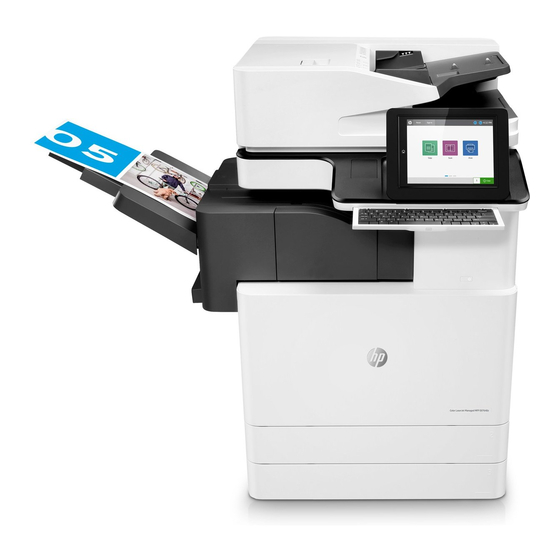 HP Color LaserJet MFP E87640 Manuales