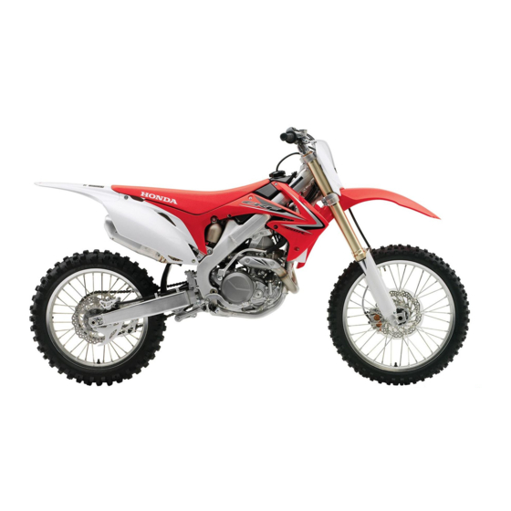 Honda CRF450R Manual Del Propietario E Guía De Competiciones