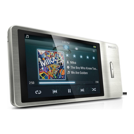 Philips GoGear SA2MUS08 Guia De Inicio Rapido