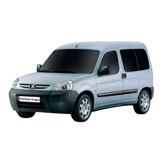 PEUGEOT Partner Origin Manual Del Usuario