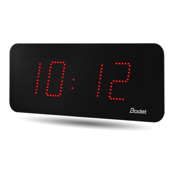 Bodet Time HMS LED 10 Guia De Inicio Rapido