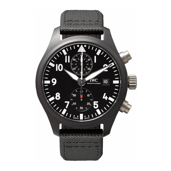 IWC Schaffhausen PILOT'S WATCH CHRONOGRAPH Instrucciones De Manejo