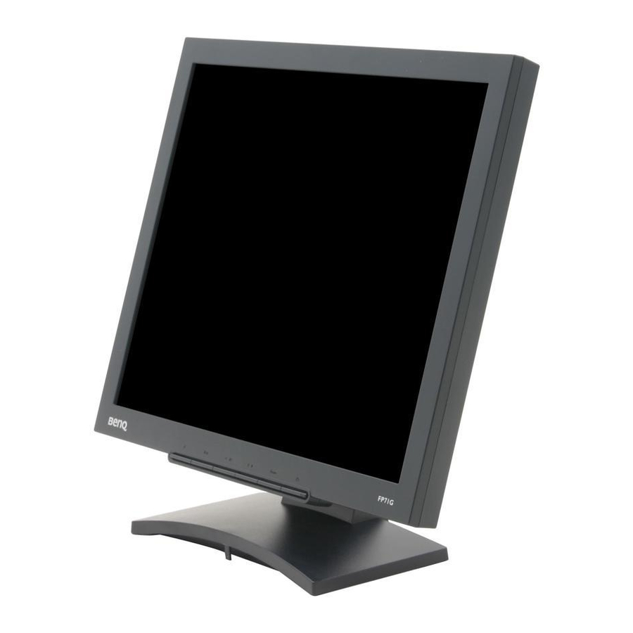 BenQ FP71G Manual Del Usuario