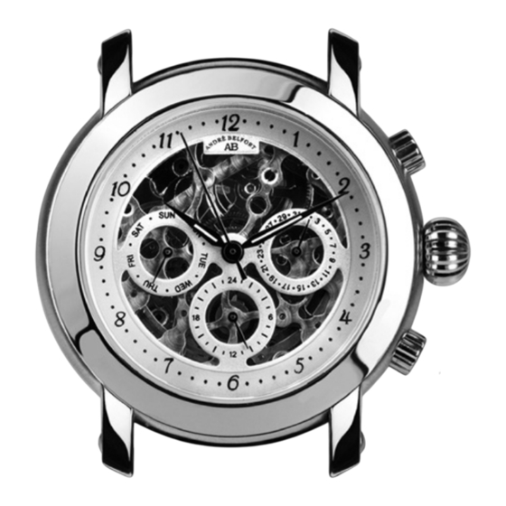 Chronos Manufactures André Belfort 5610 Intemporelle Manual De Instrucciones Y Garantía