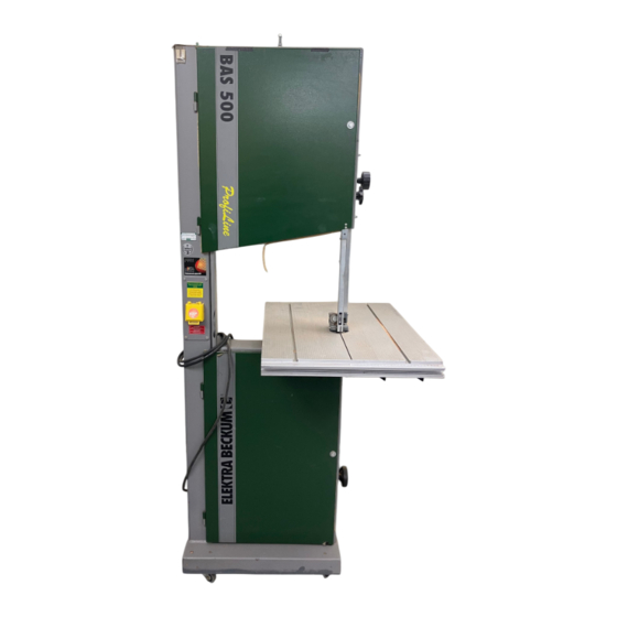Elektra Beckum BAS 500 Instrucciones Para El Manejo