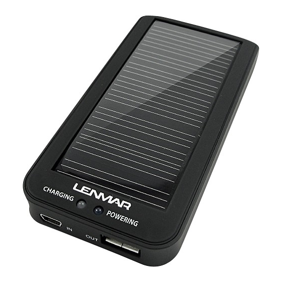 Lenmar PowerPort Solar SOL20 Manual Del Propietário