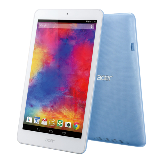 Acer Iconia One 8 Manual Del Usuario