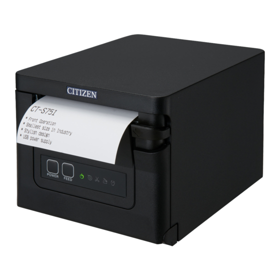 Citizen CT-S751 Manuales