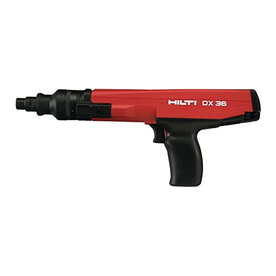 Hilti DX36 Manual De Instrucciones