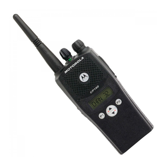 Motorola CP160 Guia Basica Del Usuario