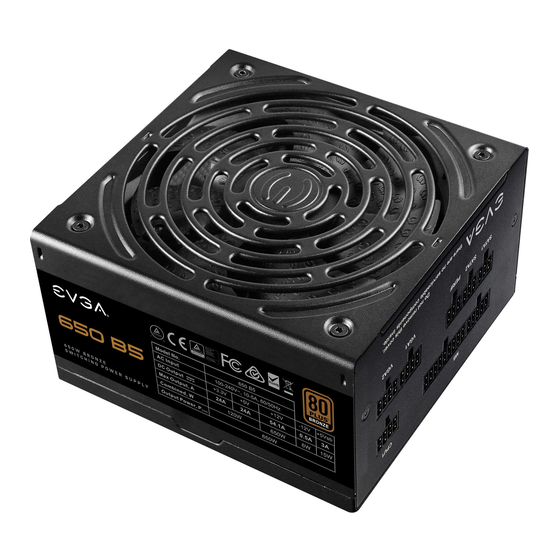 EVGA Bronze B5 Serie Manual Del Usuario