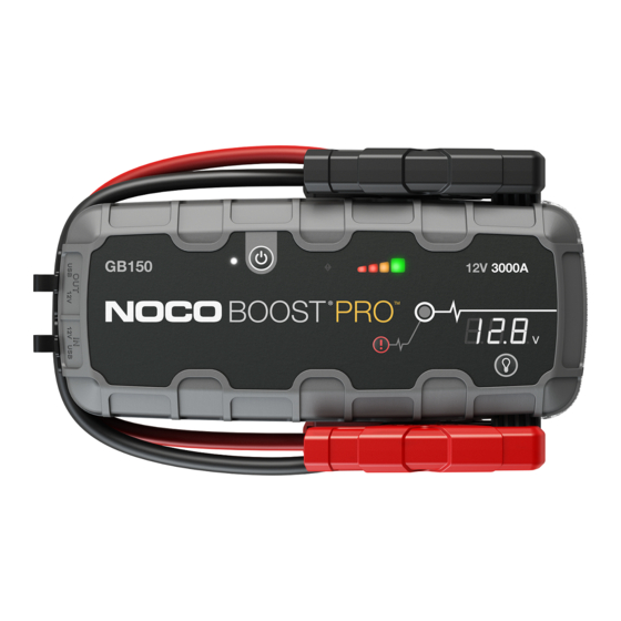 NOCO Genius BOOSTPRO GB150 Guía De Usuario Y Garantía