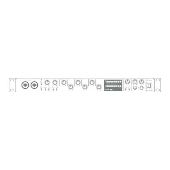 Focusrite Scarlett 18i20 Guía De Usuario